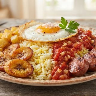 Arroz a la cubana