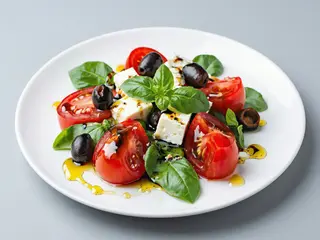 Ensalada De Tomate Estilo Mediterráneo