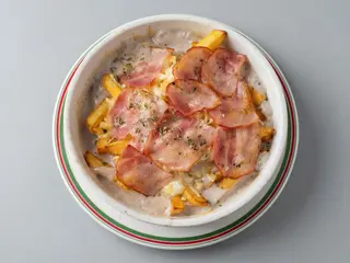 Patatas Gratinadas Queso y Bacón