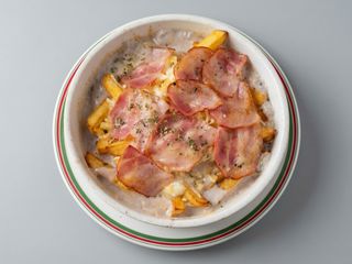 Patatas Gratinadas Queso y Bacón