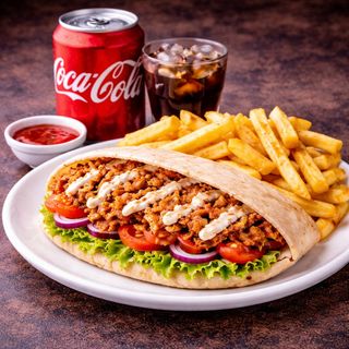 Menu Kebab patatas y bebida