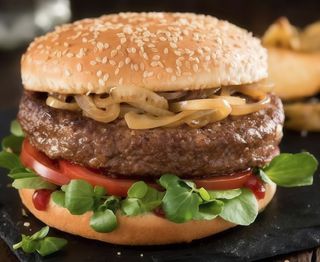 Hamburguesa De Black Angus A La Parrilla