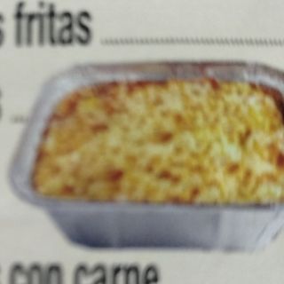 Patatas gratinadas con carne