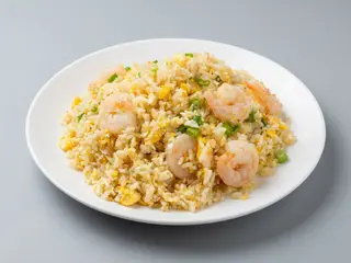 87.- Arroz Frito Y Gambas
