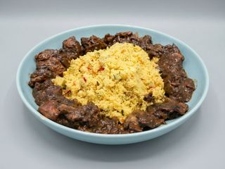 Tajine de Pollo con cuscús de verduras