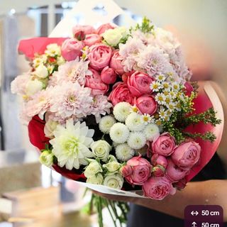 Rose Peony Crisantemos