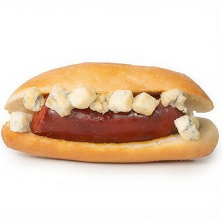 65. Chorizo parrillero y queso gorgonzola