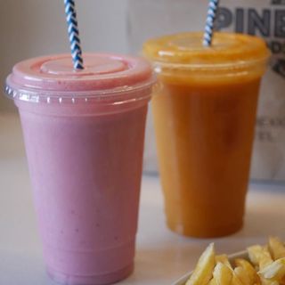 batido de coco en leche