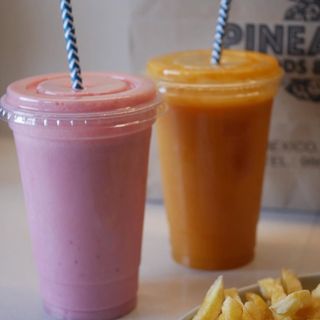batido de mango en leche