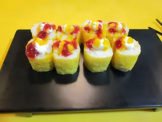 maki manco .hoja de soja ,queso