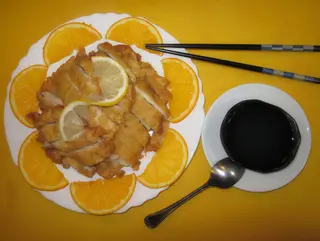 126A pollo crispy con salsa limon 