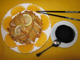 126A pollo crispy con salsa limon 