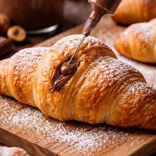 Croissant con nutella