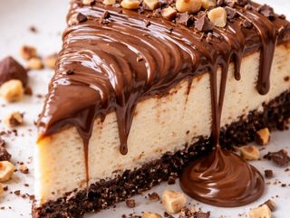 Tarta de queso con nutella