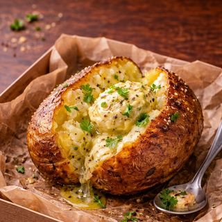 Baked potato with butter
