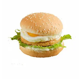 Hamburguesa Con Huevo Y Patatas Fritas