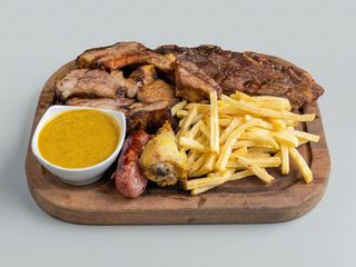 Churrasco mixto con pollo 