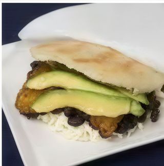 Arepa vegetariana