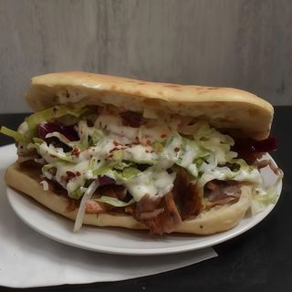 Pan pita con queso