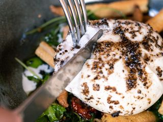 Burrata con miel de trufa