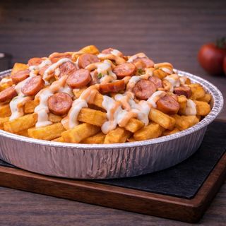 Salchipapas, Ración