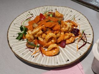 63. Langostinos Kum-Pao Al Estilo Si-Chuan Picante