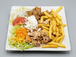Plato Kebab Mixto con Queso