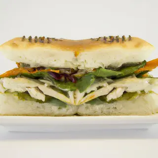 Sándwich vegetal Con Pollo