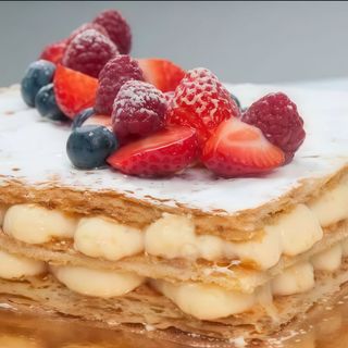 Hojaldres caseros con crema