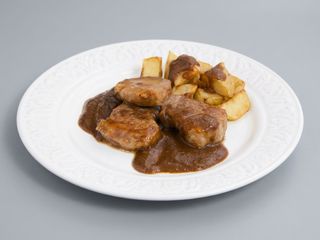 Solomillo a la plancha Salsa Whisky Plato