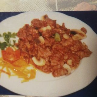 Ternera con champiñones