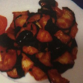 Berenjenas salteadas estilo cantonés