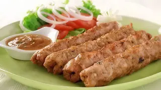 Menú plato Seekh kebab 