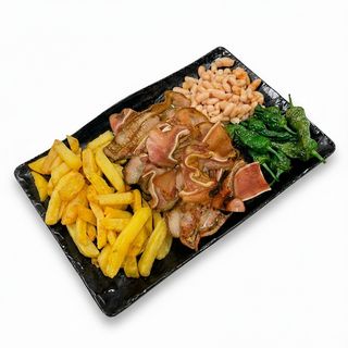 Combinado de oreja de cerdo a la brasa