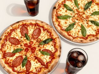 Oferta  ( 2 Pizzas medianas y 2 bebidas )