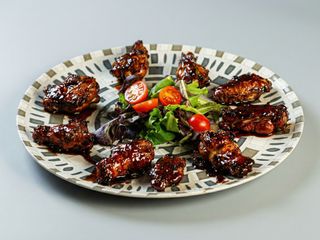 Alitas de pollo al horno con salsa Teriyaki