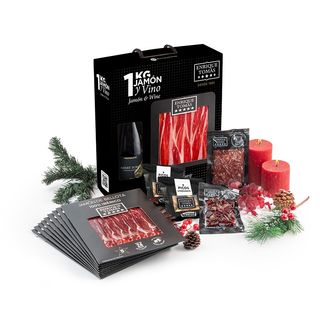 Pack Jamón y Vino de Jamón de Bellota 100% Ibérico (5 estrellas Premium)