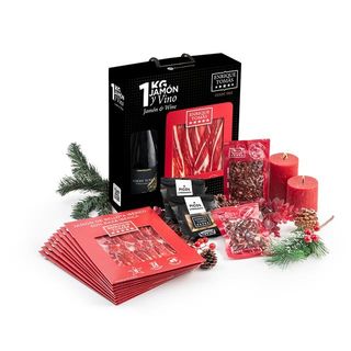 Pack Jamón y Vino de Jamón de Bellota Ibérico 50% Raza ibérica