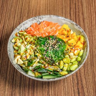 316- Poke salmon tropical