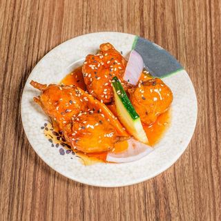 87- pollo con salsa agridulce