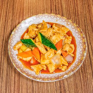 87B- pollo con salsa de ostras