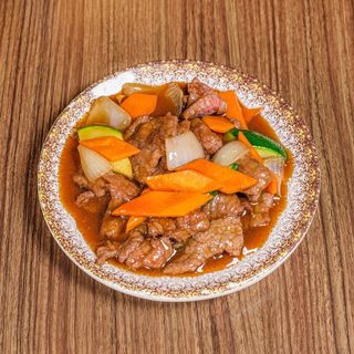 89- ternera con salsa de ostras