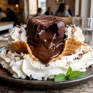 Volcán de chocolate