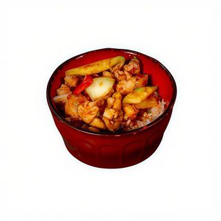 26. Donburi Pollo Salsa Picante