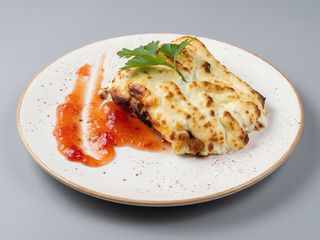 Bacalao Gratinado Con Muselina De Ajo Y Compota De Tomate