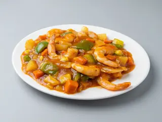 -63-Gambas Con Salsa Curry