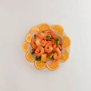 40A Gambas Con Curry Rojo