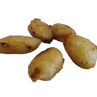 Plátano frito con miel