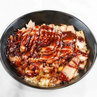 Arroz Con Pato Laqueado Con Hoisin