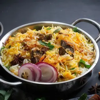 Cordero Biriyani + salsa curry
